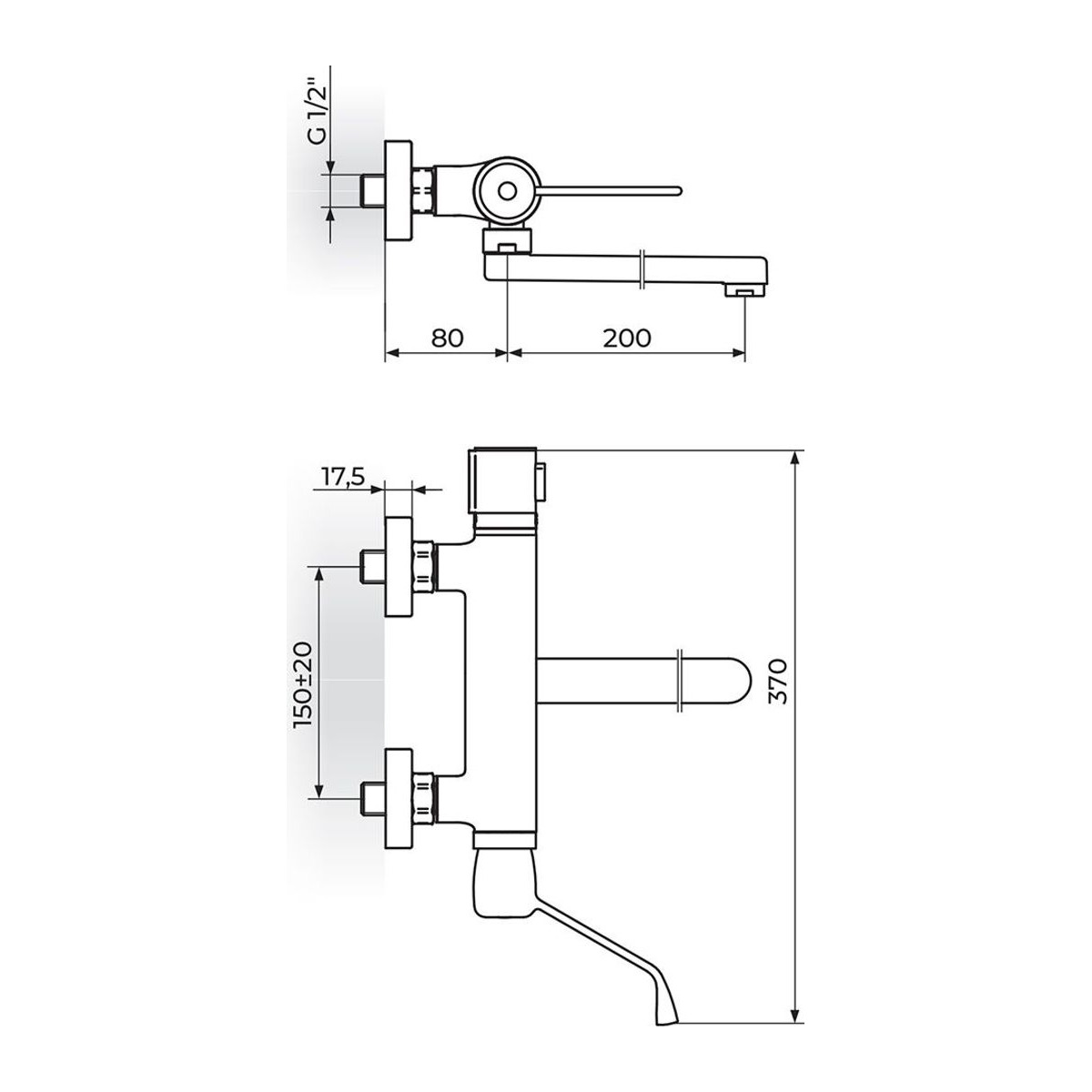 Rosan Stolz Thermo baterija za sudoperu – lavabo – lekarska 1T32L20 — slika 3