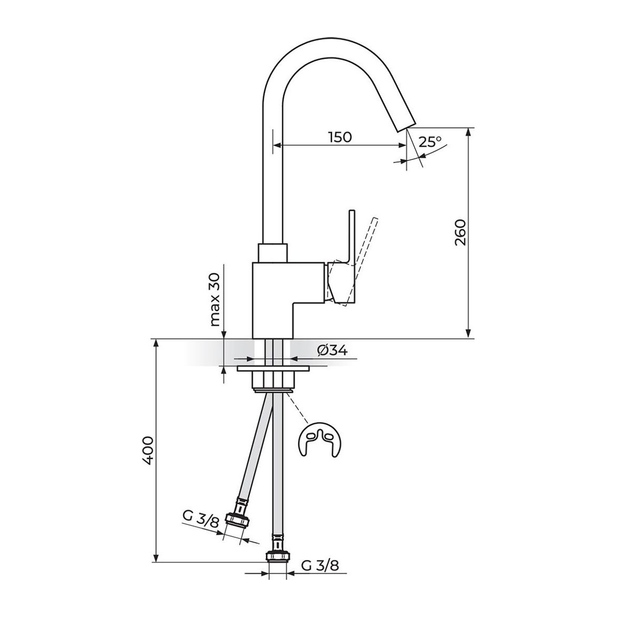 Rosan Quadro Black baterija za sudoperu JQ38101B — slika 2