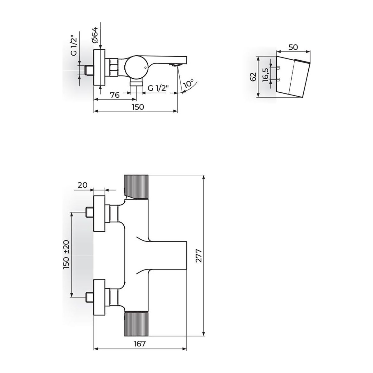Rosan Stolz S4 baterija za kadu 433101 — slika 2