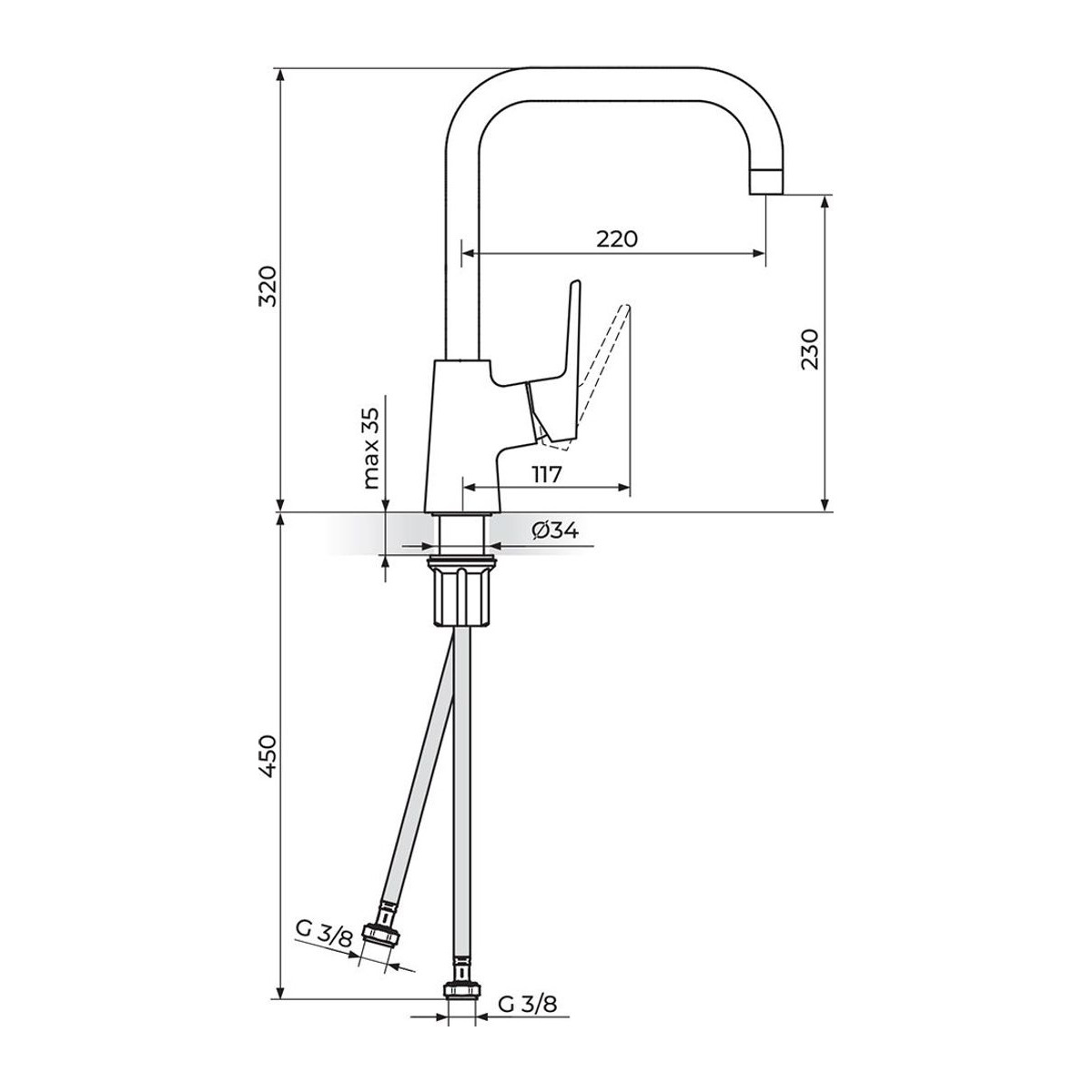 Rosan Stolz White baterija za sudoperu 138201W — slika 3
