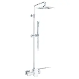 Rosan Quadro White baterija za tuš kadu sa usponskim i ručnim tušem JQ37251W