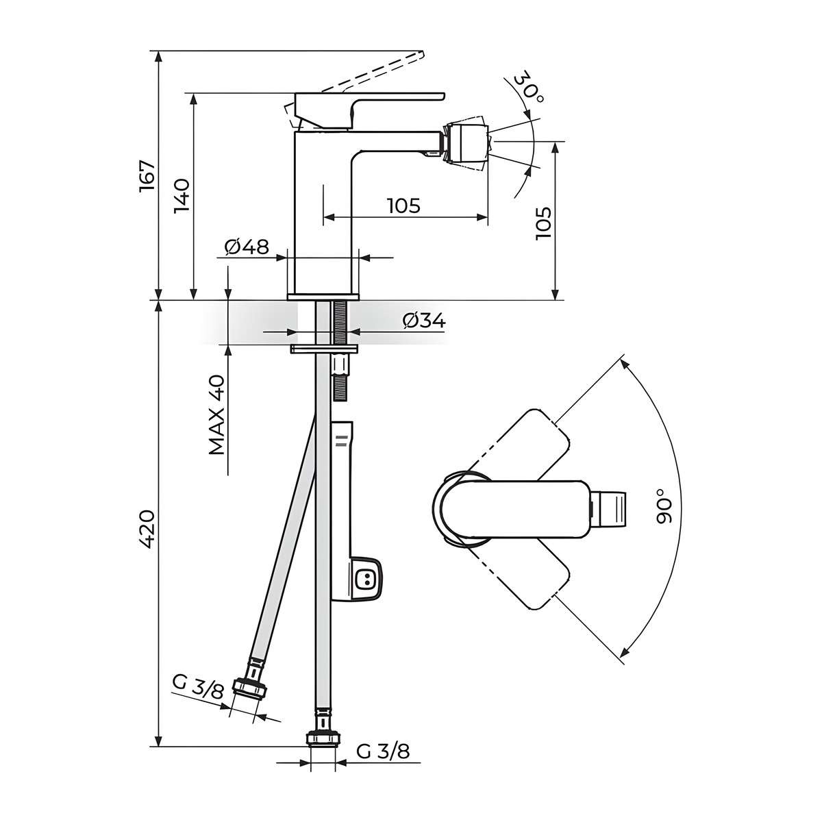Rosan S2 Gold baterija za bide 239101G — slika 2