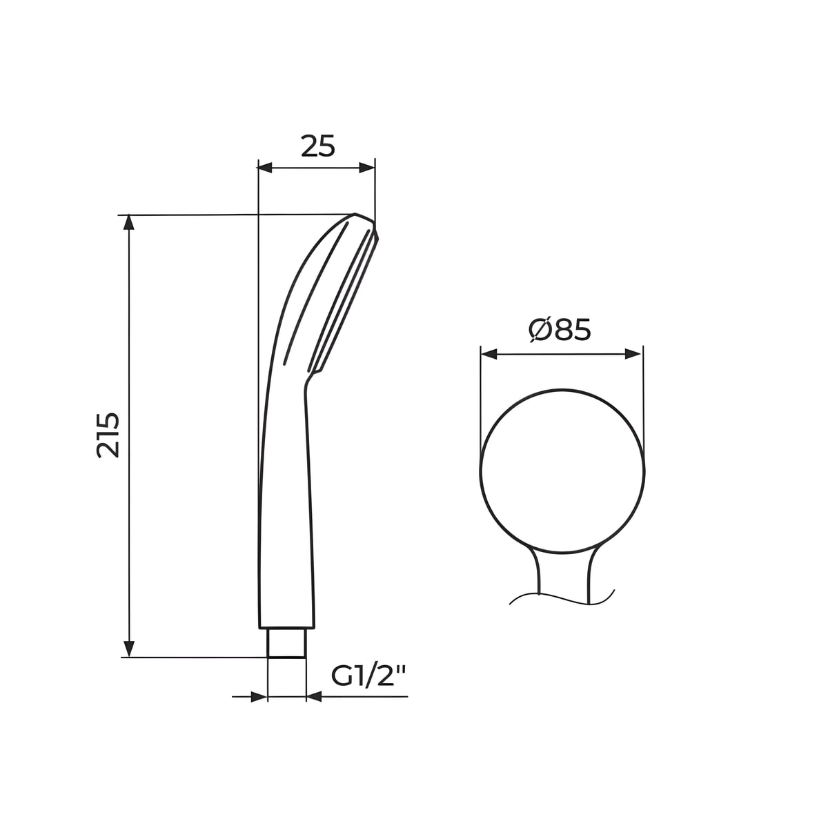Rosan tuš ručica Stolz Water Jet PTREC12 — slika 2